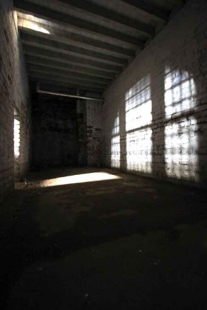 The hospital was built on a gentle slope hence the female wards cellars are much deeper than the male side higher up.  Here we see the basement of ward 15 Aysgarth, Hawes.